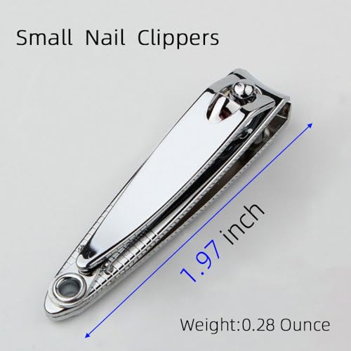 Nail Clippers Set - Stainless Steel Fingernail and Toenail Cutters for Men Women Travel