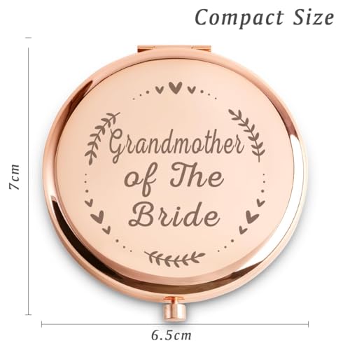 Personalized Compact Mirror for Grandmother of the Bride