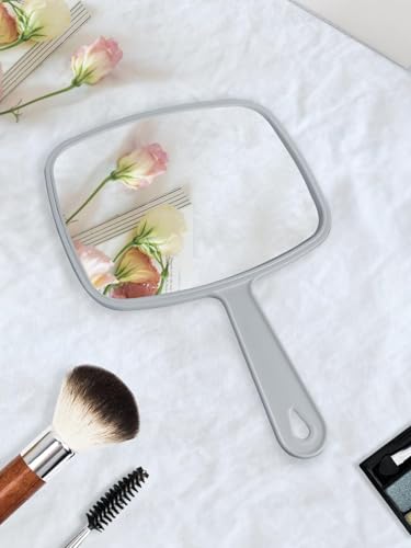 Gladmart 10.3 x 7.4 Inch Hand Mirror Set with Handle - Black & White, 2 Pack