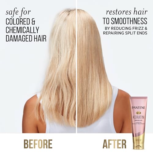 Pantene Keratin Leave-In Conditioner with Argan Oil for Damaged Hair 8.4oz