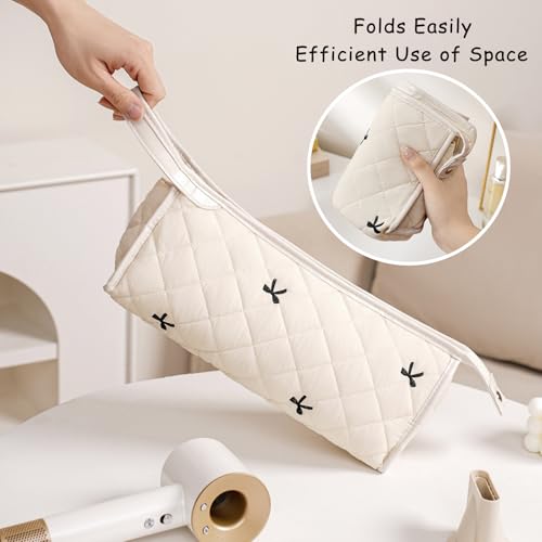Large Quilted Hair Tools Travel Bag – Flat Iron & Dryer Storage