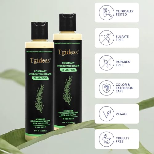 Tgideas Rosemary Biotin Shampoo for Thinning Hair - Volume & Strength