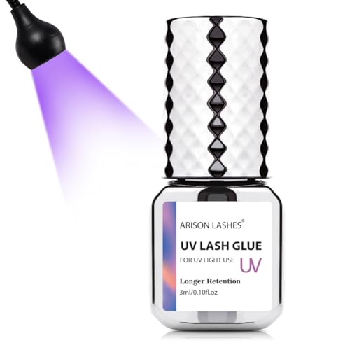 UV Eyelash Extension Glue - 1 Sec Dry, Waterproof, Strong Bond (3ML)
