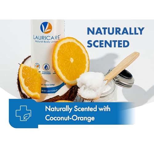 Lauricidin Monolaurin Supplement Body Lotion Bundle - Immune Support + Moisturizing Body Lotion for Dry Skin