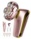 Women’s 2-in-1 Electric Razor for Legs & Body, Painless 6D Shaver with Trimmer