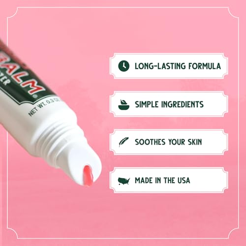 Vermont's Original Bag Balm Moisturizing Lip Balm with Vitamin E | Pack of 4 0.3oz Tubes (4 Pack, Hint of Pink)