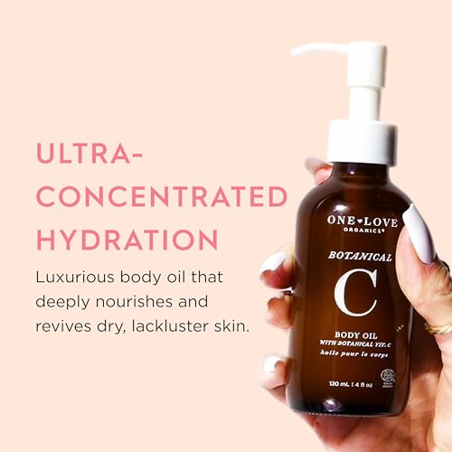 One Love Organics Botanical C Body Oil ? Vitamin C Body Oil with Shea & Papaya Enzymes, Certified Organic & Cruelty Free 4 oz