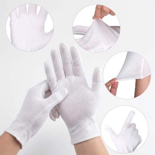 32 Pcs Reusable Cotton Gloves for Moisturizing & Inspection