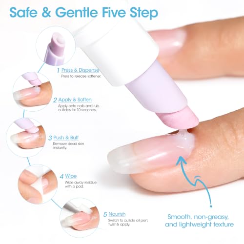 Gellen 3-in-1 Cuticle Remover & Aloe Vera Oil Pen Set