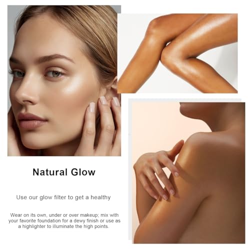 PHOERA Skin Glow Tint Foundation 03 Medium - Liquid Highlighter 2pc