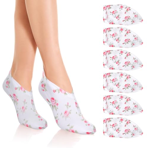 Abeillo Overnight Moisturizing Socks for Dry Cracked Feet - 6 Pairs
