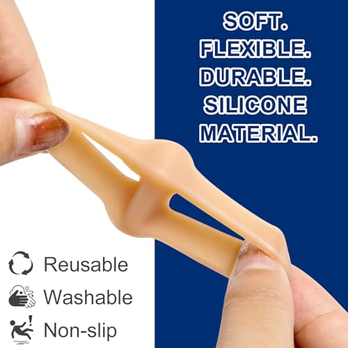 Promifun Beige Gel Toe Corrector 10-Pack for Bunion & Overlapping Toe Relief