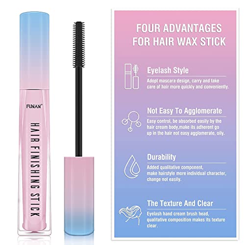 FUNAN Hair Finishing Stick 2 Pack - Flyaway Hair Tamer Wand