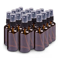 18 Pack 2oz Amber Glass Spray Bottles for Essential Oils & Aromatherapy