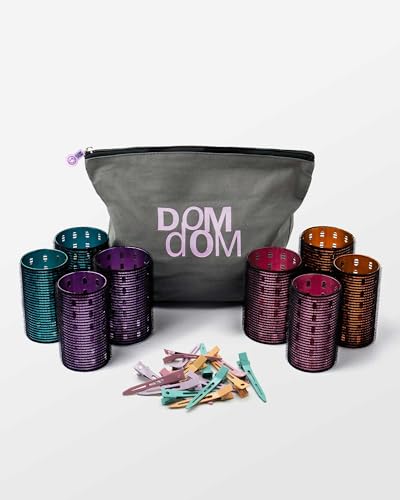 Metal Hair Rollers Set with Clips - Volume & Frizz Control
