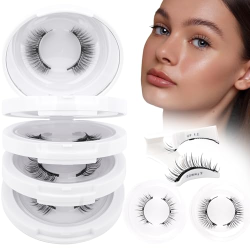 Magnetic Eyelashes with Applicator - Reusable, No Glue, Waterproof (4 Pairs)