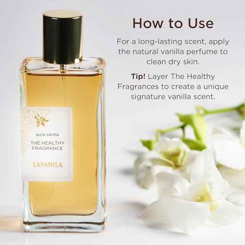 Lavanila Pure Vanilla Perfume for Women, 1.7 oz / 50 ml - Pure Madagascar Vanilla & Creamy Tonka Bean Fragrance, Clean and Natural Eau de Parfum Made In USA
