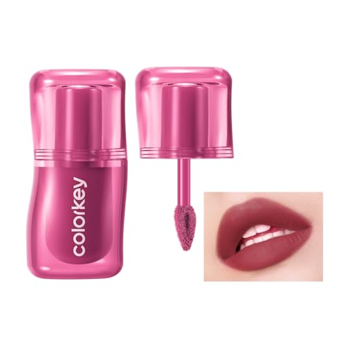 COLORKEY Milk Fog Lip Mud, Hydrating & Long-Lasting Lip Mud with Soft Matte Finish, Non-Sticky, Moisturizing, Smudge-Proof, Suitable for All Skin Tones, Enriched with Natural Ingredients (M08)