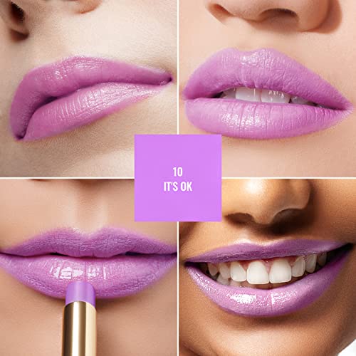Oulac Pinky Purple Moisturizing Lipstick - Vegan Hydrating Lip Tint