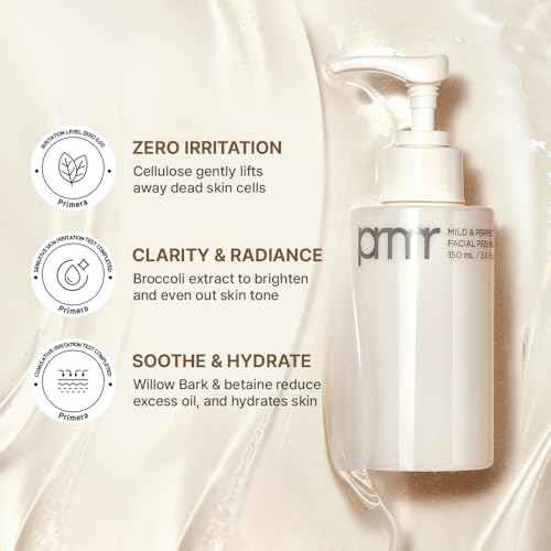 Primera (PRMR) Mild Peeling Gel | Korean Gentle Exfoliating Facial Wash for Sensitive Skin, Daily Pore Care & Smooth Radiant Skin (100ml, 3.38 fl. oz)