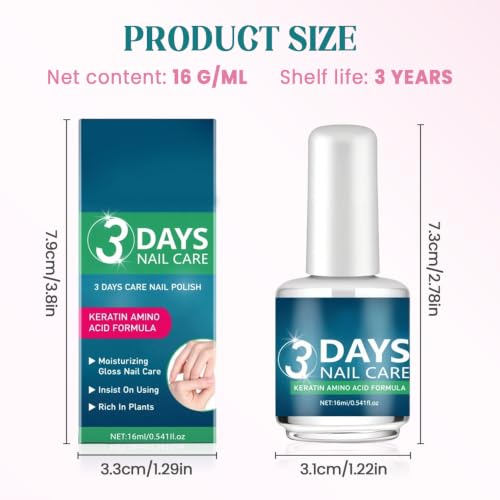 Keratin Nail Care Oil & Strengthener with Aloe Vera for Brittle Nails