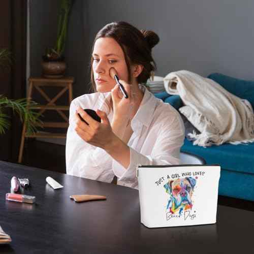 Boxer Dog Gifts Makeup Bag Boxer Dog Lovers Cosmetic Bag Travel Organizer Bags Makeup Pouch, Christmas Birthday Friendship Animal Lovers Gifts for Women Girls Friends