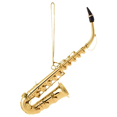 Broadway Gift Company Musical Instrument Christmas Ornament (4.5" Gold Saxophone)