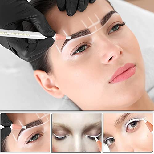 Waterproof Eyebrow Pencil Set - 19 Pieces with Trimmers & Blades