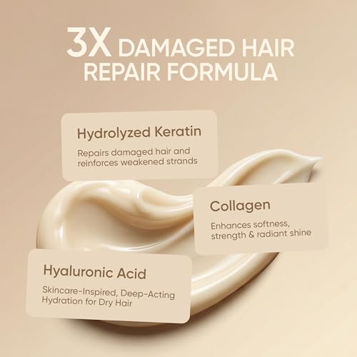 SUNATORIA Keratin Hair Mask - Deep Repair for Dry, Damaged Hair - 8.5 fl oz