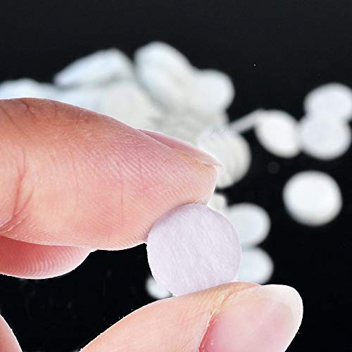 100 Pcs Microdermabrasion Cotton Filters Replacement 10 mm Dia Microdermabrasion Filters Facial Vacuum Filters Accesories Sponge Filter for Comedo Suction Microdermabrasion, White