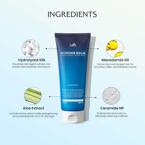 LA'DOR Wonder Balm Hair Treatment 200ml Moisturizing Conditioner for Curl Care