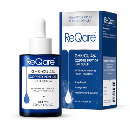 GHK-Cu Copper Peptides Hair Growth Serum - 4% Scalp Treatment for Thinning Hair - 30ml