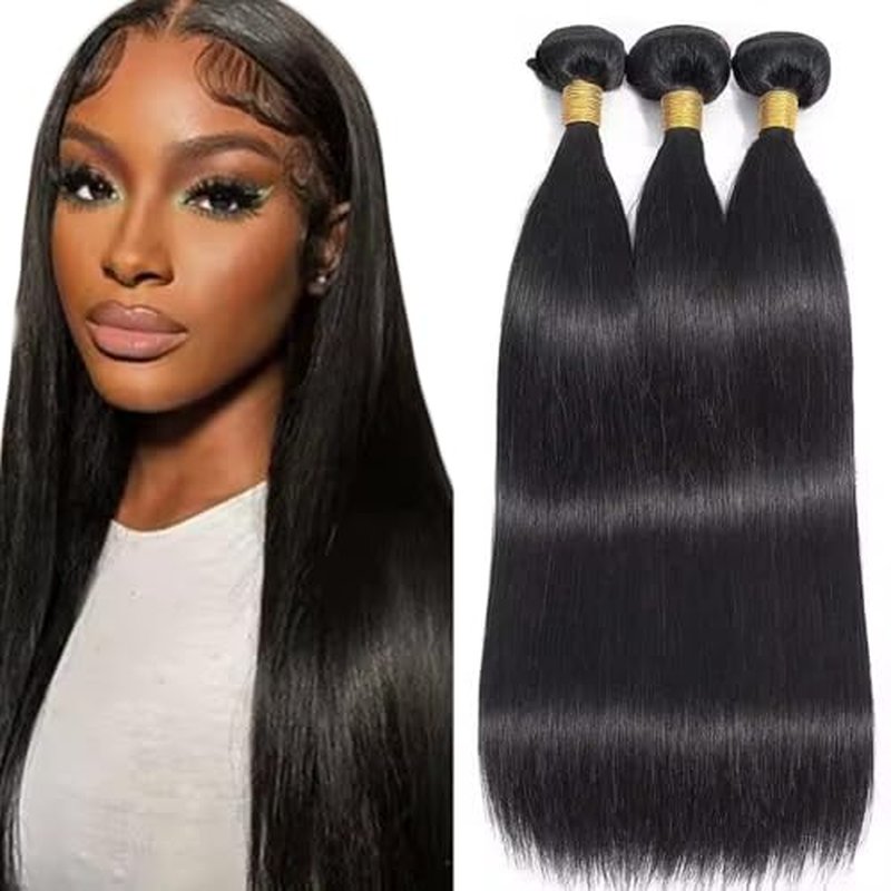 FuivJuix 28-32 Inch Unprocessed Brazilian Straight Hair Bundles