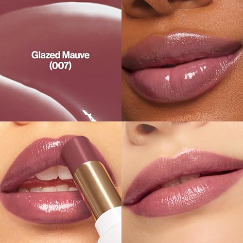 REVLON Super Lustrous Glass Shine Lip Balm - Hydrating Glossy Color, 007 Glazed Mauve