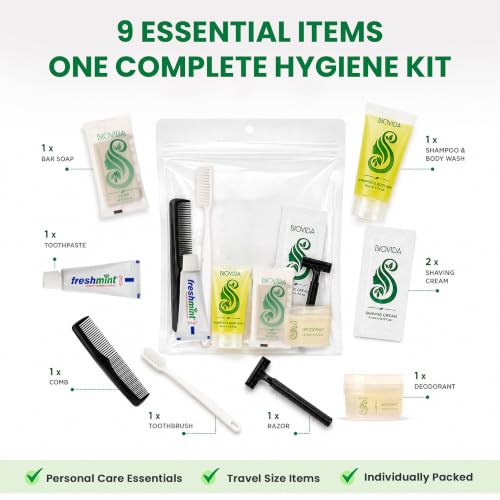 Moda West Bulk 24 Hygiene Kits for Travel, Charitable Giving & Personal Use