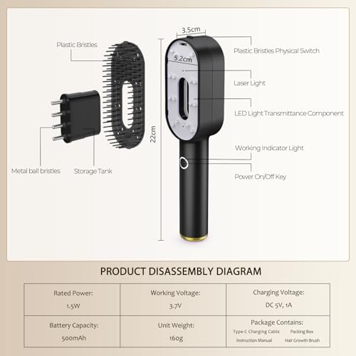 Laser Hair Growth Comb - Low-Level Therapy Device