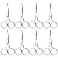 8 Pack Round Tip Safety Scissors - Grooming for Hair & Eyebrows