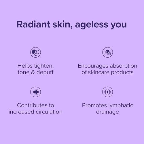 Plum Beauty Jade Roller - Face Massage Tool for Lifting & Drainage