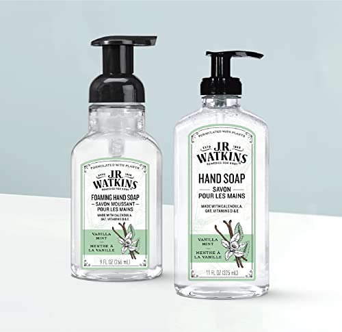 J.R. Watkins Vanilla Mint Gel Hand Soap - 3 Pack, 11 Fl Oz Each