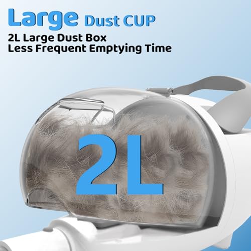 Pawimood Dog Grooming Vacuum Kit - 13000Pa Suction, 2L Dust Cup