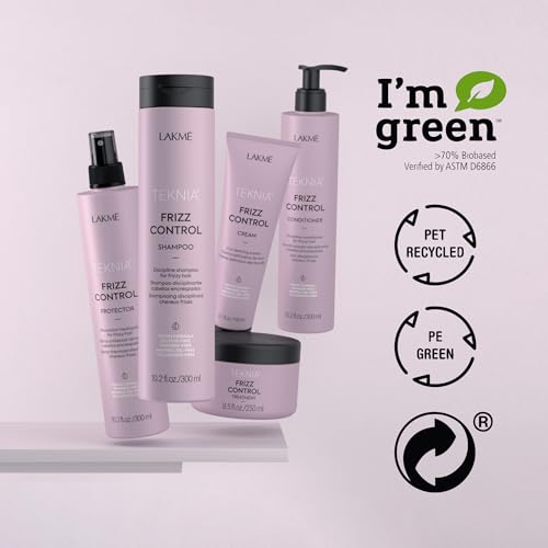 LAKM? Teknia Frizz Control Leave In Conditioner, Anti Frizz Conditioner for Frizzy or Curly Hair, 10.2 Fl Oz