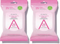 Almay Micellar Makeup Remover Wipes, 25 Count (Pack of 2)
