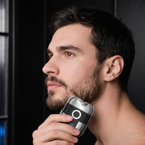 Electric Shaver for Men, 2026 New Painless Portable Dual Head Pocket Travel Electric Shavers, Waterproof Wet Dry Cordless Electric Razor