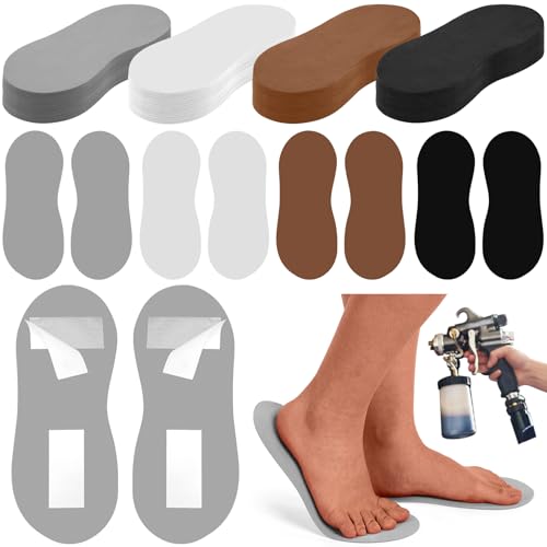 Suhine 40 Pairs Spray Tan Feet Pads - Disposable Foam Tanning Accessories