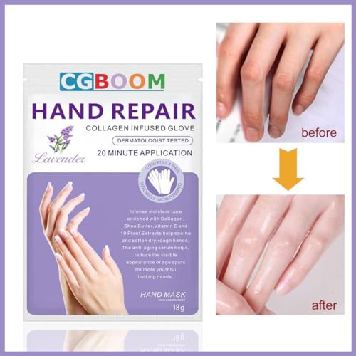 Lavender Moisturizing Hand Masks Pack - Relieve Dry, Overworked, Aging Skin