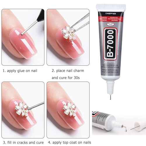 Red And Navy Blue Rhinestones with Glue(S8-S30) for Bedazzling,2mm-6mm Non-Hotfix Flatback Nail Gems Beads with B7000, Dark Blue Resin Nail GemsStones Diamond Kit for Bedazzle Crafting, Nails DIY Art