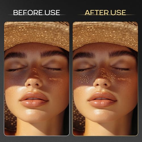 Gold Glitter Freckles Temporary Tattoo - 10 Piece Set