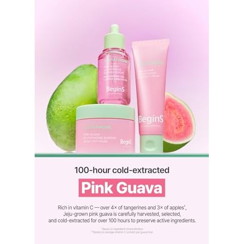 Pink Guava Glutathione Blemish Serum 1.01 Fl Oz, Uneven Skin Tone Care Serum with 99% Pure Glutathion, Niacinamide, Vitamin C, Fast-Absorbing Hydrating Texture, Korean Skincare