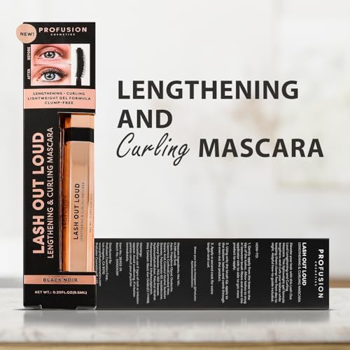 Profusion Cosmetics Lash Out Loud Volumizing and Lengthening Mascara Achieve Ultimate Lash Goals and Get Clump Free, Smudge-Resistant Lashes