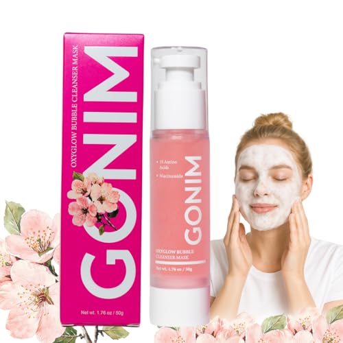GONIM Face Wash Bubble Facial Cleanser with 3s Self-Foaming, Daily Face Wash for Makeup Remover, Collagen + Ceramides + Niacinamide, Weekly Face Mask for Oily Skin Deep Cleansing Skin Care 50g/1.76oz